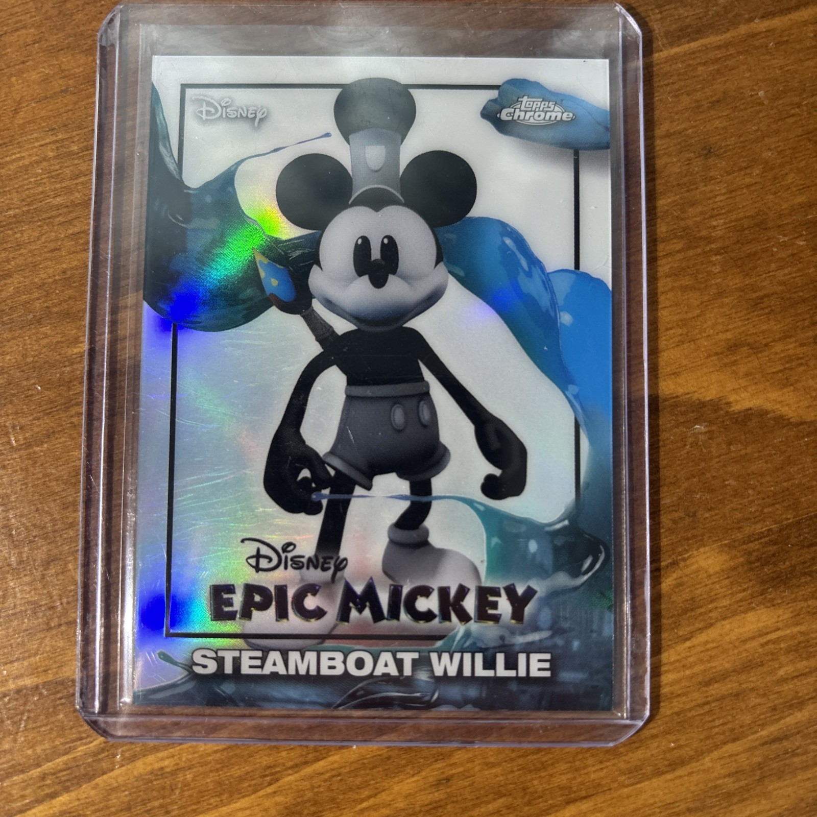 Topps Chrome Disney Epic Mickey 2026 Steamboat Willie Hologram #EM-10