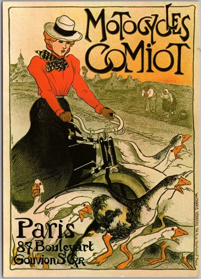 1983 / Modern Print French Advertising Poster 4x6 POSTCARD 