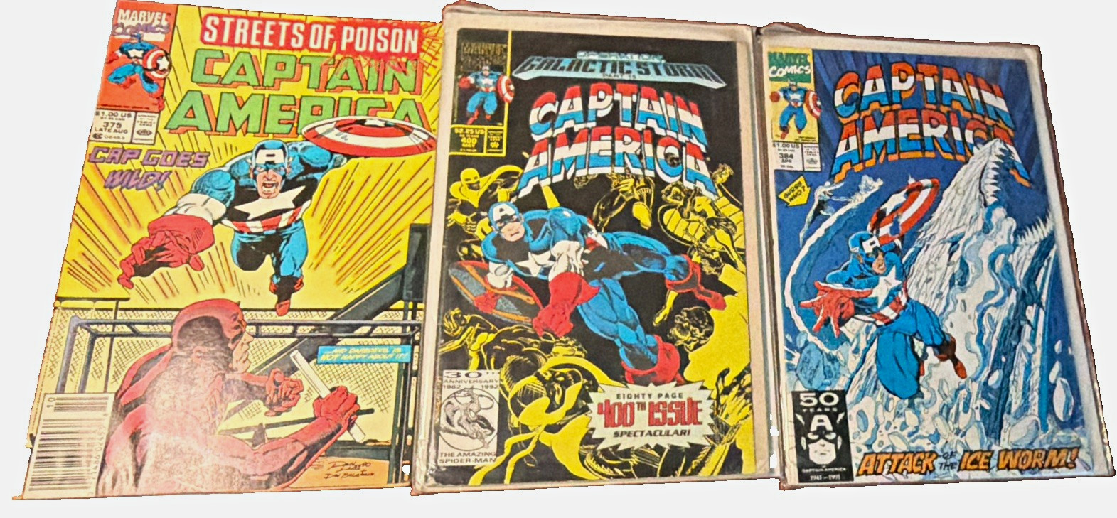 Marvel Captain America Mixed Lot (3 Comics) Color US Comics Single Issues Marvel Captain America Mixed Lot (3 Comics) Color US Comics Single Issues
