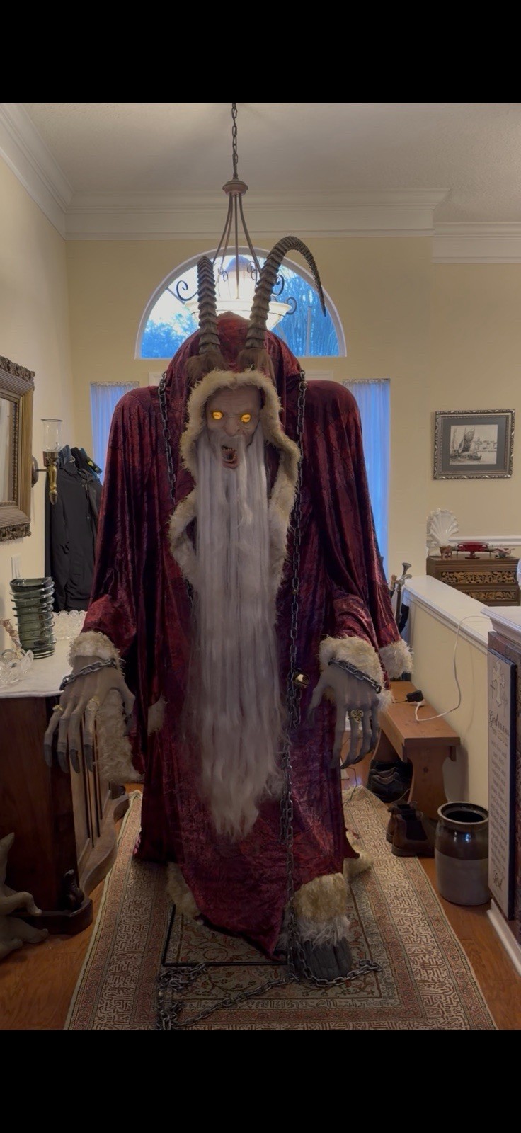 Spirit Halloween 6.5 Ft Krampus Animatronic Works/Pick Up Only/Jacksonville FL Spirit Halloween 6.5 Ft Krampus Animatronic Works/Pick Up Only/Jacksonville FL