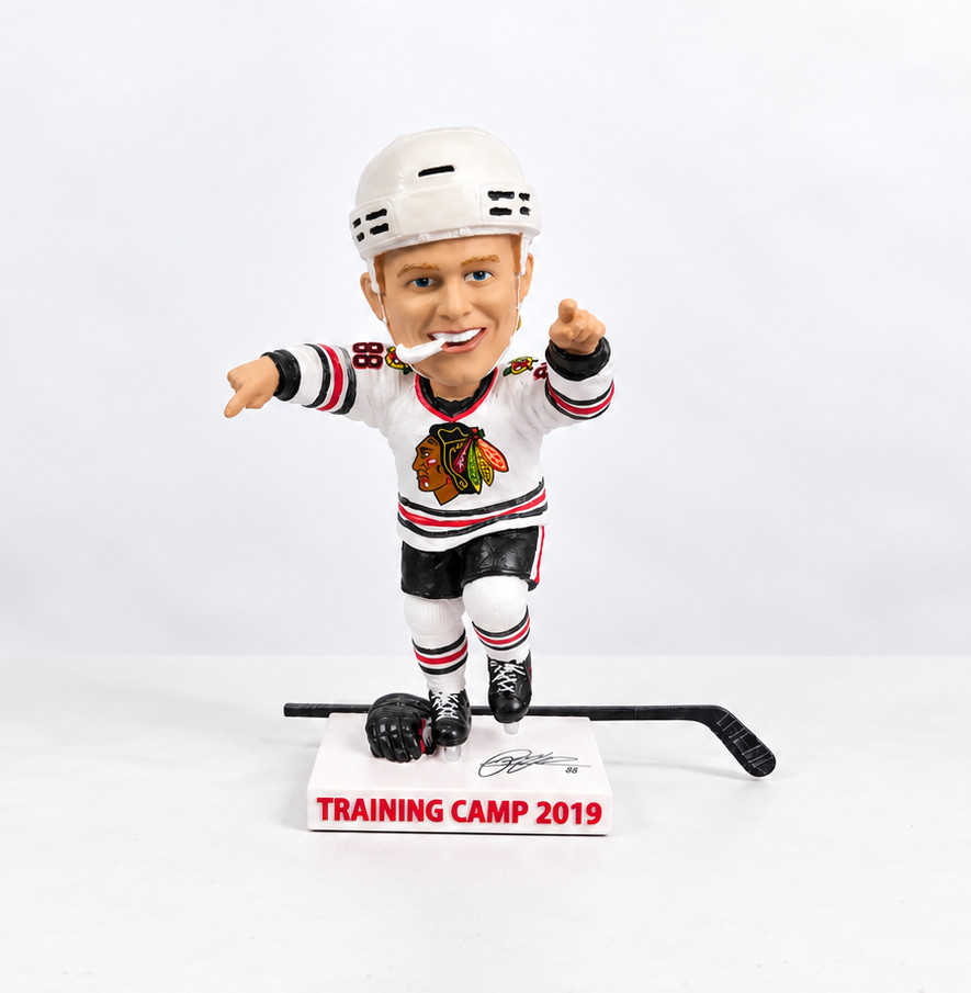 Patrick Kane Chicago Blackhawks 10th Anniversary Bobblehead 2019 Traning Camp Patrick Kane Chicago Blackhawks 10th Anniversary Bobblehead 2019 Traning Camp