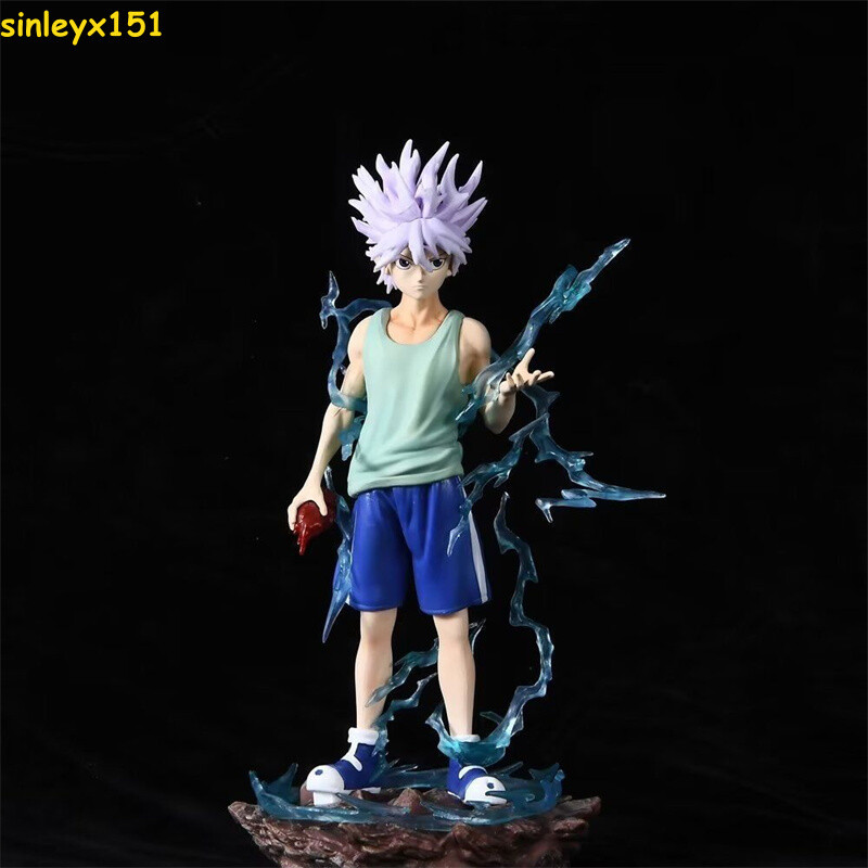 Hunter×hunter Killua Zoldyck Battl Scene Figurine Model 22cm PVC Statue Ornament Hunter×hunter Killua Zoldyck Battl Scene Figurine Model 22cm PVC Statue Ornament