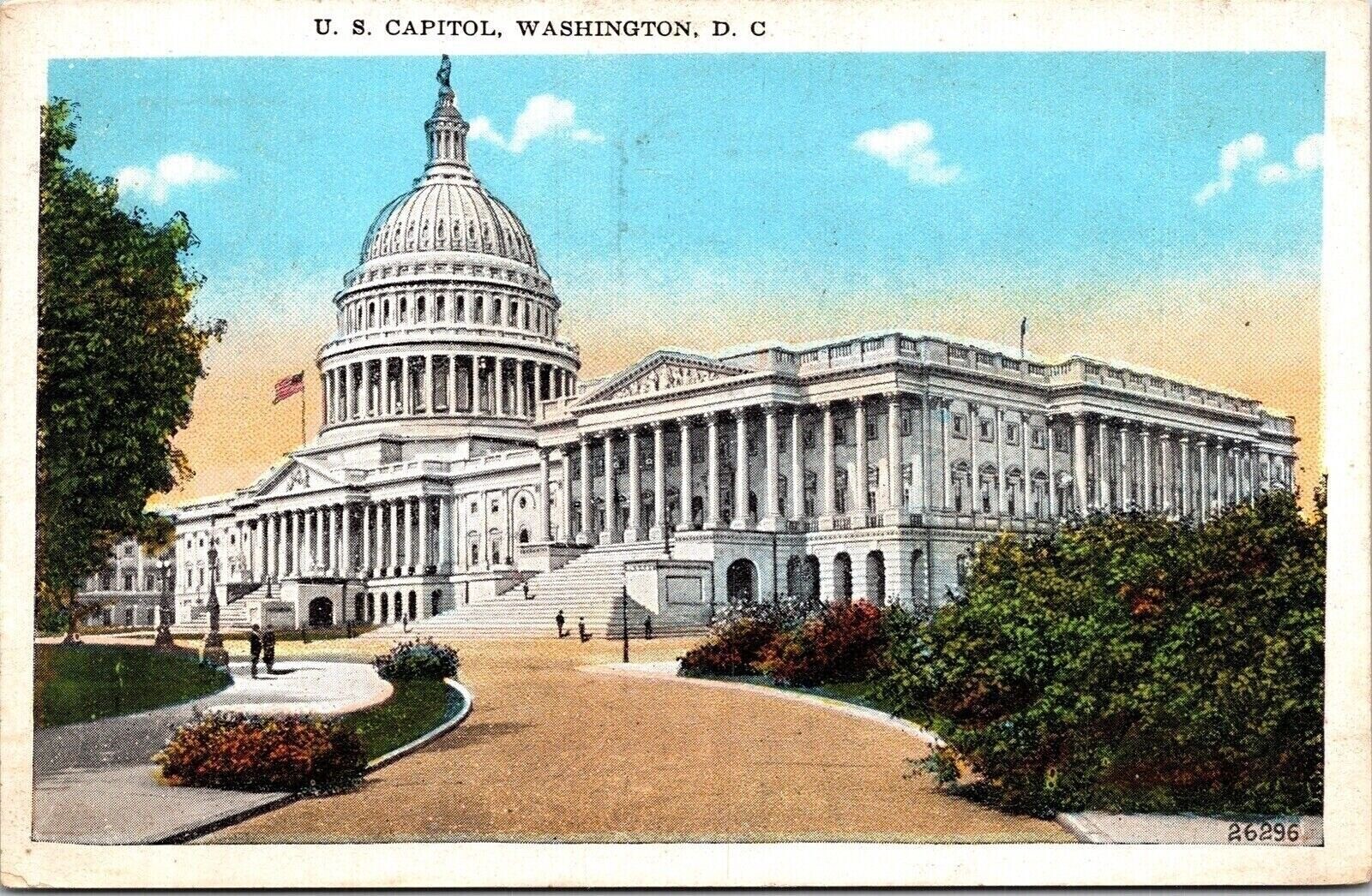 US Capitol Washington DC WB Postcard PM Cancel WOB Note DB VTG Vintage Reynolds US Capitol Washington DC WB Postcard PM Cancel WOB Note DB VTG Vintage Reynolds