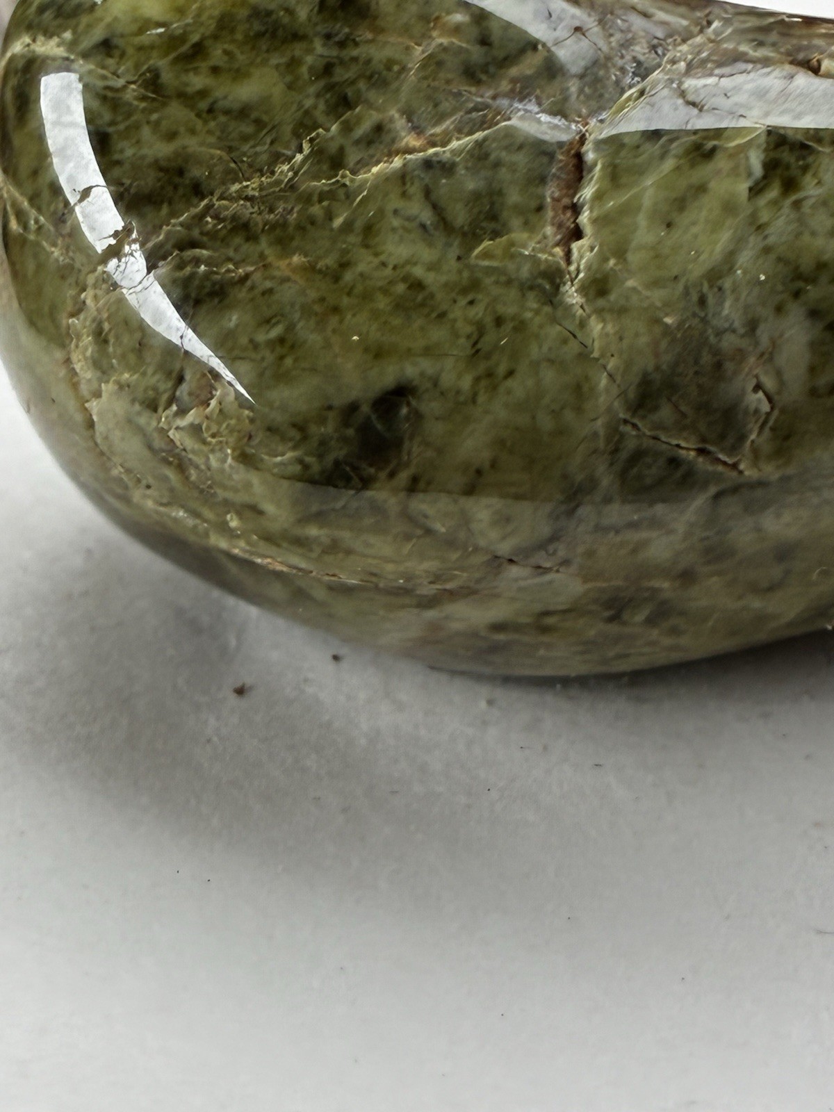 Epidote Hand Polished Large Specimen From Estate Lot Epidote Hand Polished Large Specimen From Estate Lot