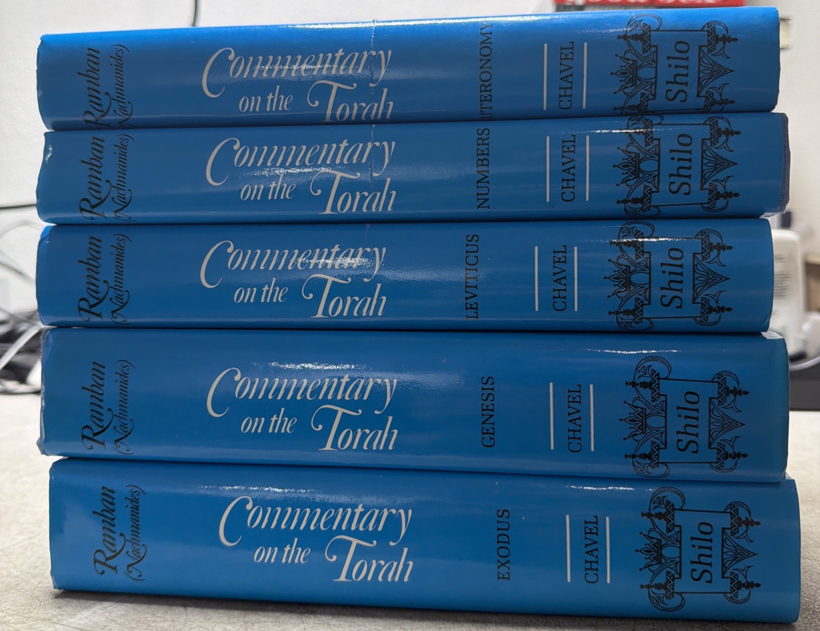 Ramban Nachmanides Chavel Torah Judaica Commentary Complete 5 Book Set VERY GOOD