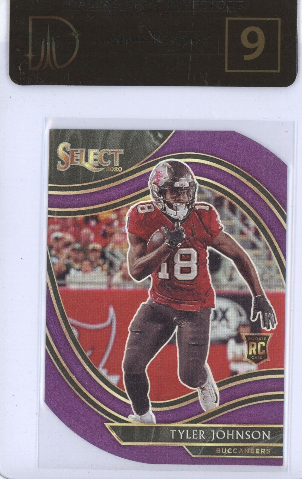 TYLER JOHNSON 2020 PANINI SELECT FIELD LEVEL RC PURPLE DIE-CUT DCI REVIEW 9
