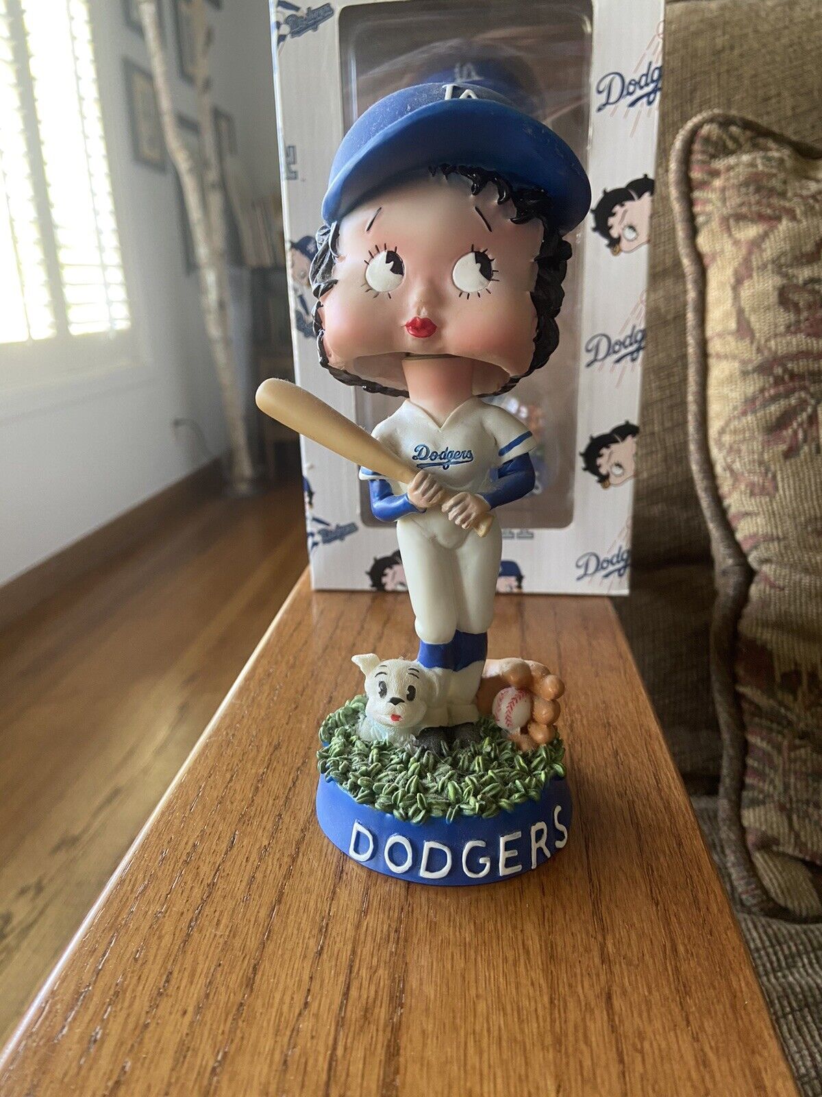 Los Angeles LA Dodgers Betty Boop Bobblehead Strike Zone Vintage Rare