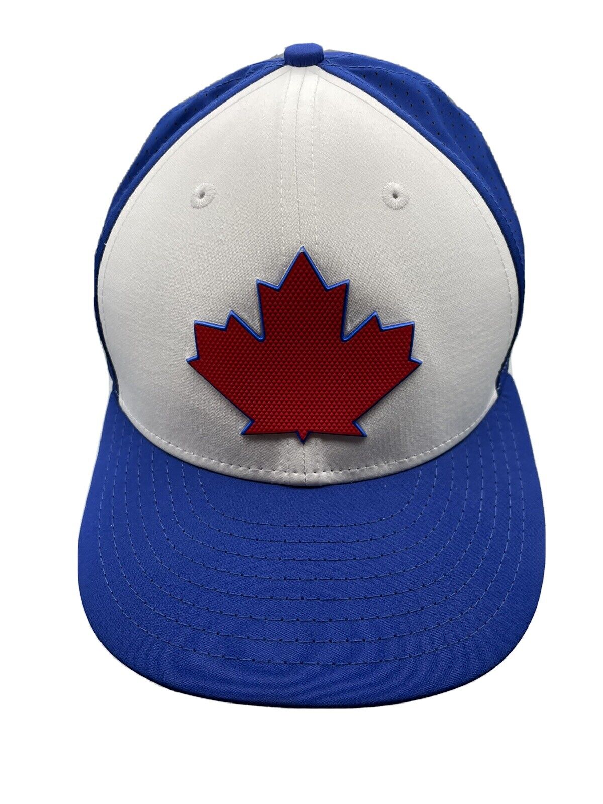 New MLB Toronto Blue Jays New Era Red Maple Leaf 59FIFTY Fitted Hat Size 7 7/8