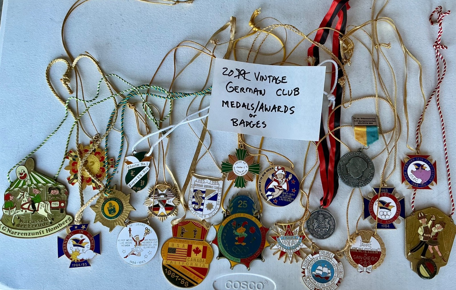 20 Vintage 1980s German Club Medals Awards Badges Octoberfest Karneval Olympics 20 Vintage 1980s German Club Medals Awards Badges Octoberfest Karneval Olympics