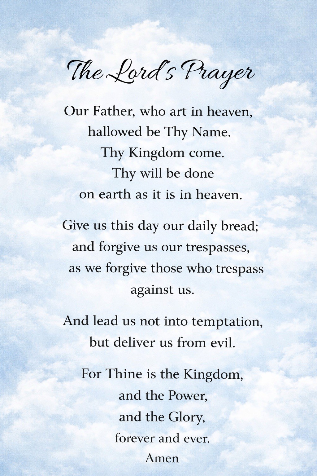THE LORDS PRAYER 8X10 PHOTO GOD JESUS CHRIST OUR FATHER WHO ART IN HEAVEN POSTER THE LORDS PRAYER 8X10 PHOTO GOD JESUS CHRIST OUR FATHER WHO ART IN HEAVEN POSTER