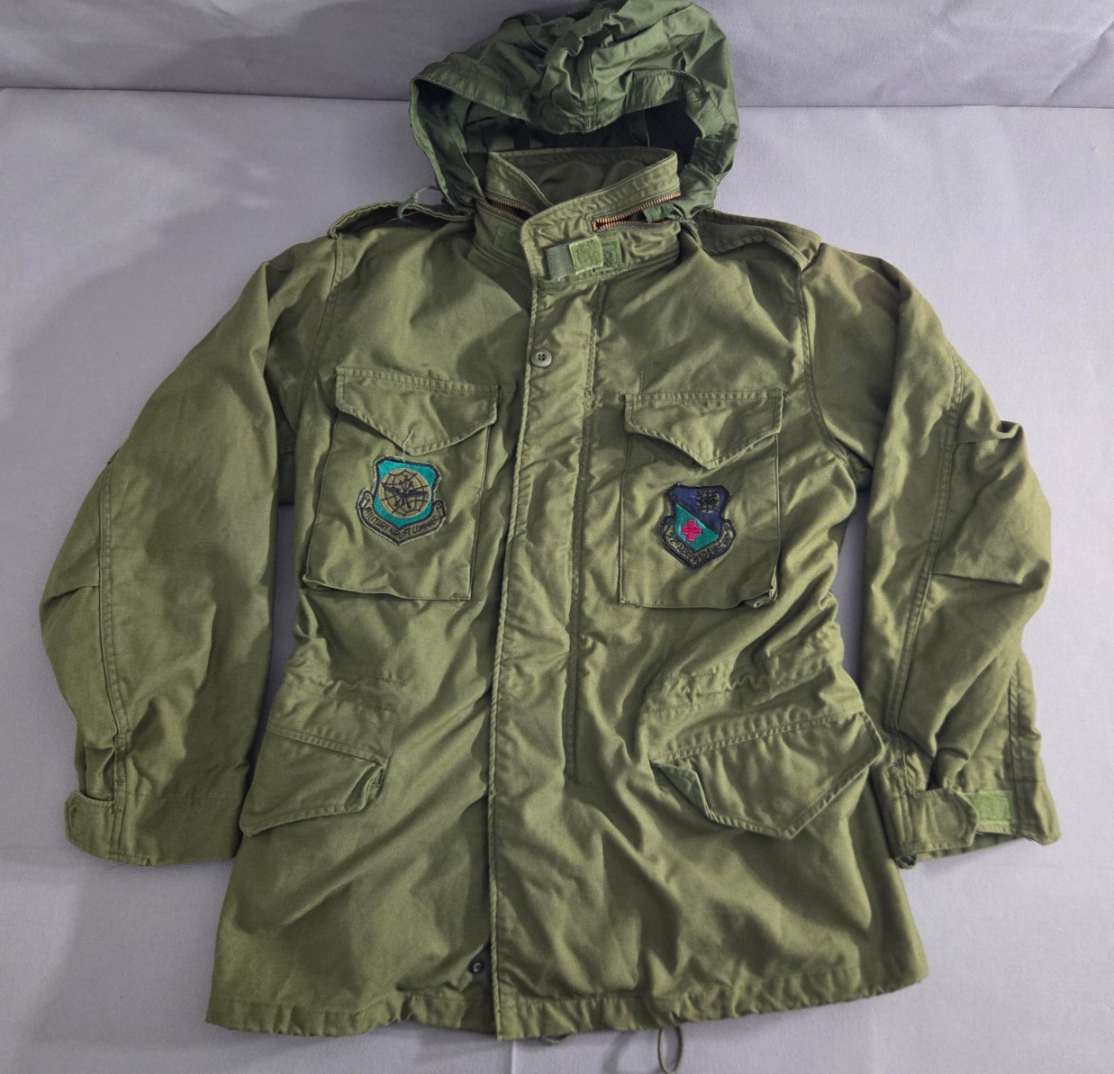 Vintage Army Jacket Mens Small Regular Green '82 M65 Field Coat OG107 Hood Lined Vintage Army Jacket Mens Small Regular Green '82 M65 Field Coat OG107 Hood Lined