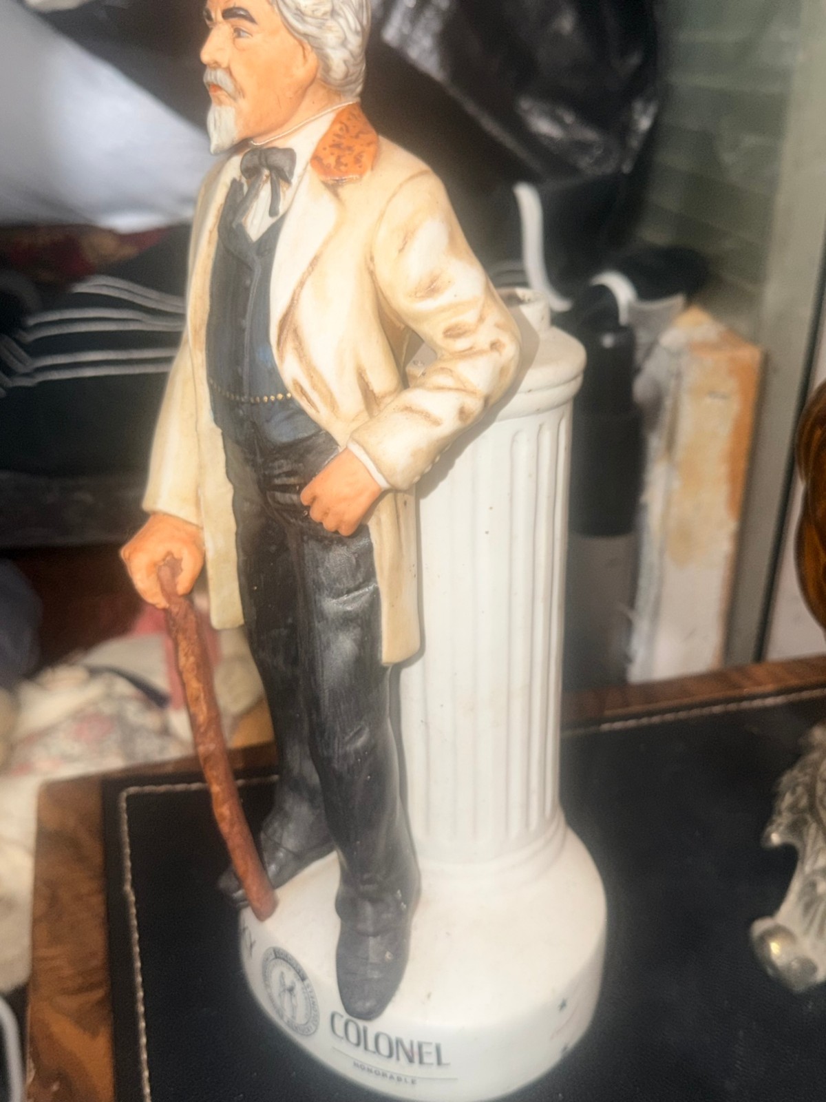 1978 Wilbro Kentucky Colonel Series No.1 Bisque Decanter Empty Vintage 1978 Wilbro Kentucky Colonel Series No.1 Bisque Decanter Empty Vintage