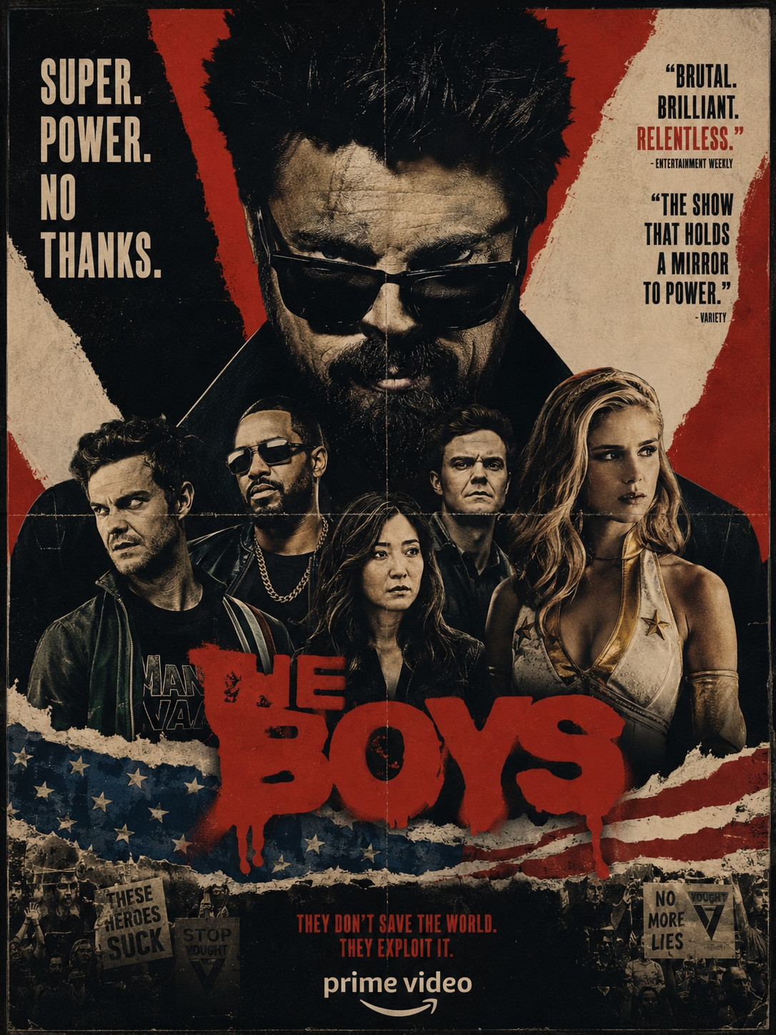 The Boys Tv show cool Original design Poster Repro Print Poster apron 13x19