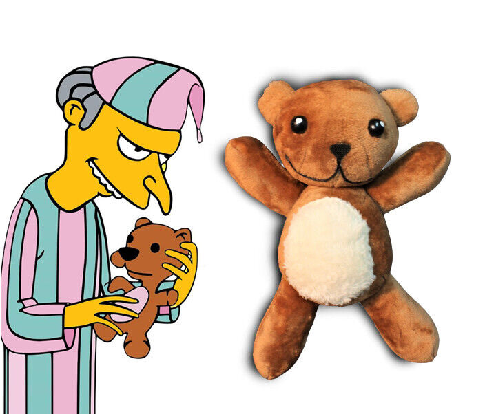SIMPSONS BOBO BEAR of Mr BURNS REAL TOY from Simpson HOMER Teddy kid art kids fx
