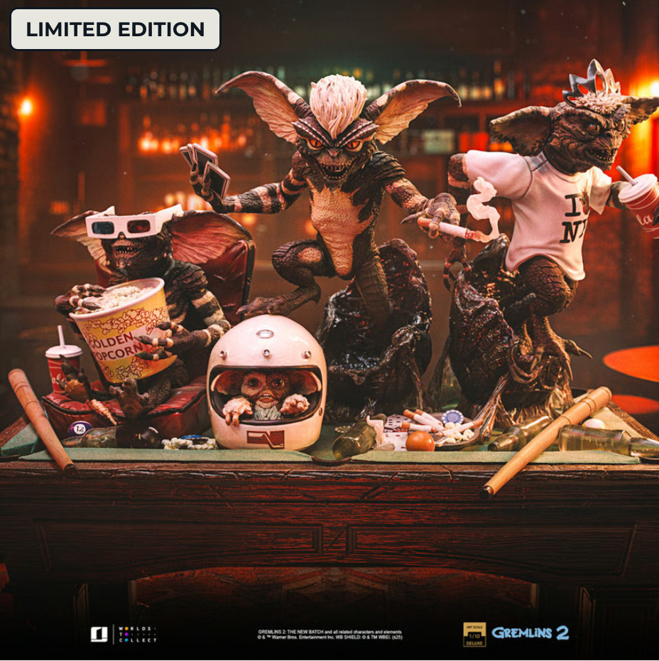 LTD EDITION - IRON STUDIOS Gremlins 2 The New Batch 1990 1/10 Diorama Statue NEW LTD EDITION - IRON STUDIOS Gremlins 2 The New Batch 1990 1/10 Diorama Statue NEW