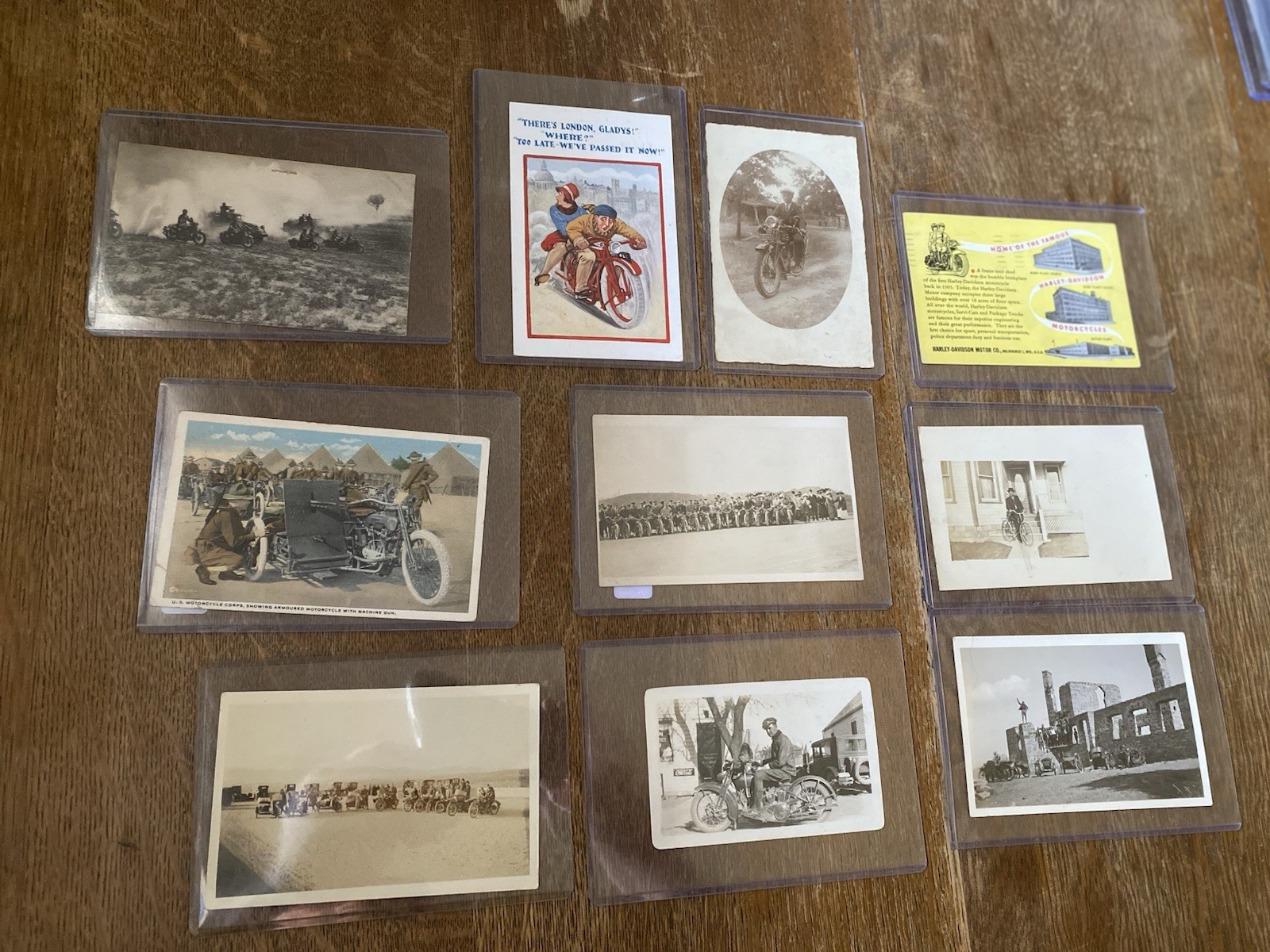 08: Lot of Ten Antique Motorcycle Related Images Vintage Photos Postcards RPPC 08: Lot of Ten Antique Motorcycle Related Images Vintage Photos Postcards RPPC