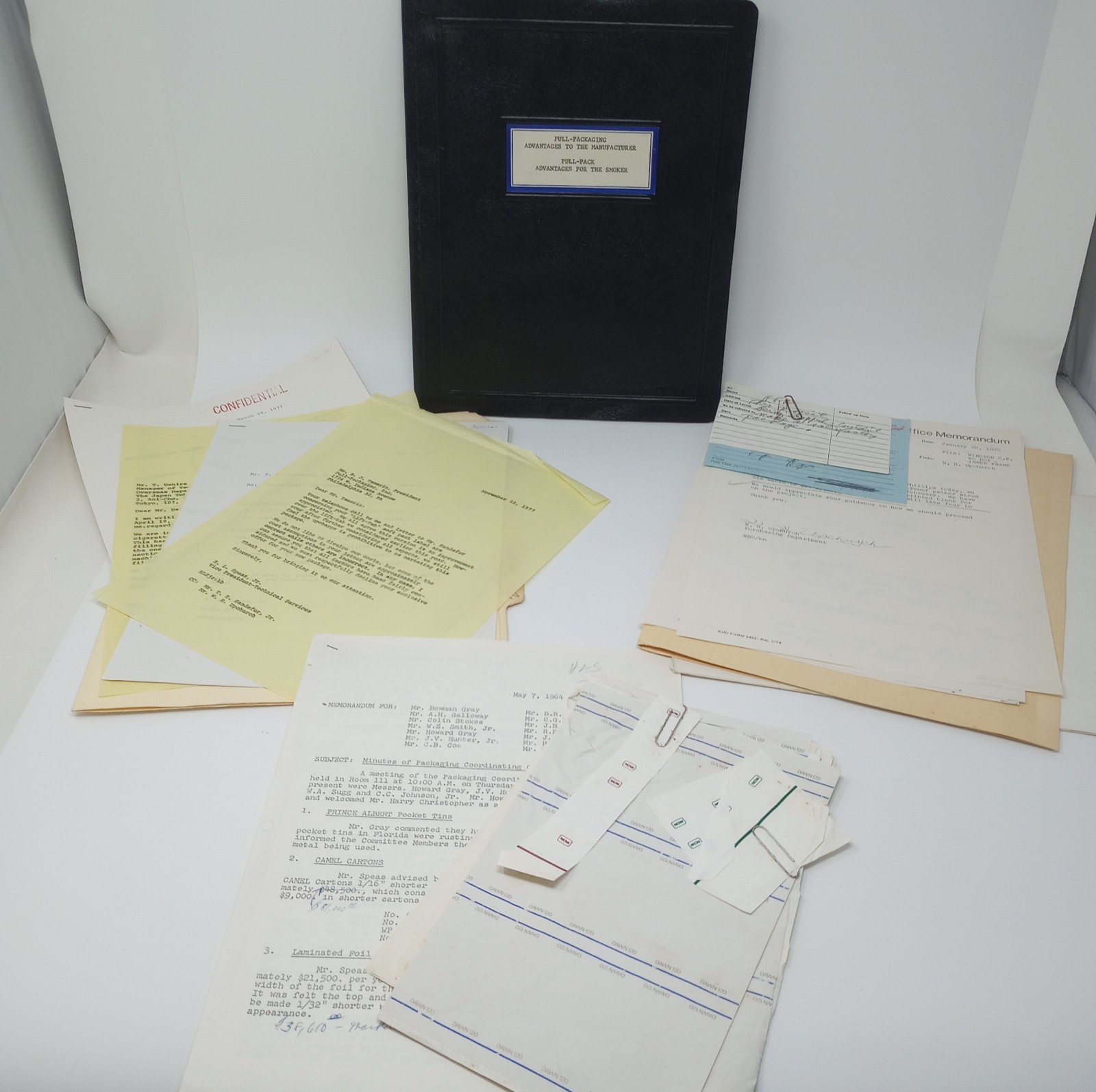 Vintage 1970's RJ Reynolds Internal Documents (Packing Machines & Materials) RJR Vintage 1970's RJ Reynolds Internal Documents (Packing Machines & Materials) RJR