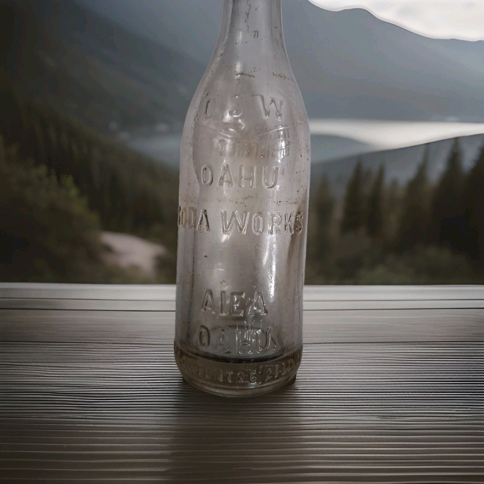 OAHU SODA WORKS Aiea Oahu Clear HAWAII BOTTLE OAHU SODA WORKS Aiea Oahu Clear HAWAII BOTTLE