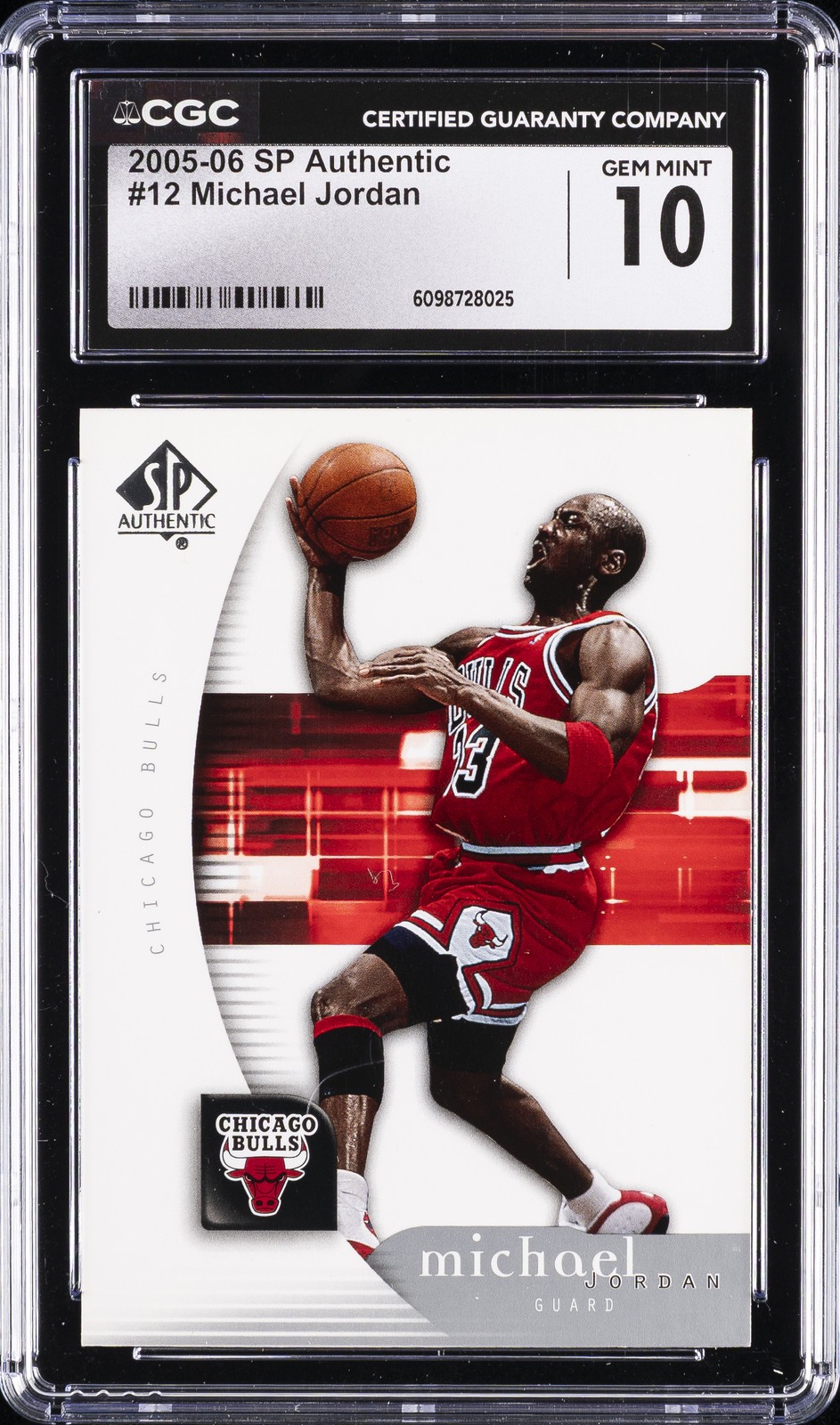 2005-06 SP AUTH #12 MICHAEL JORDAN CGC 10 GEM MINT