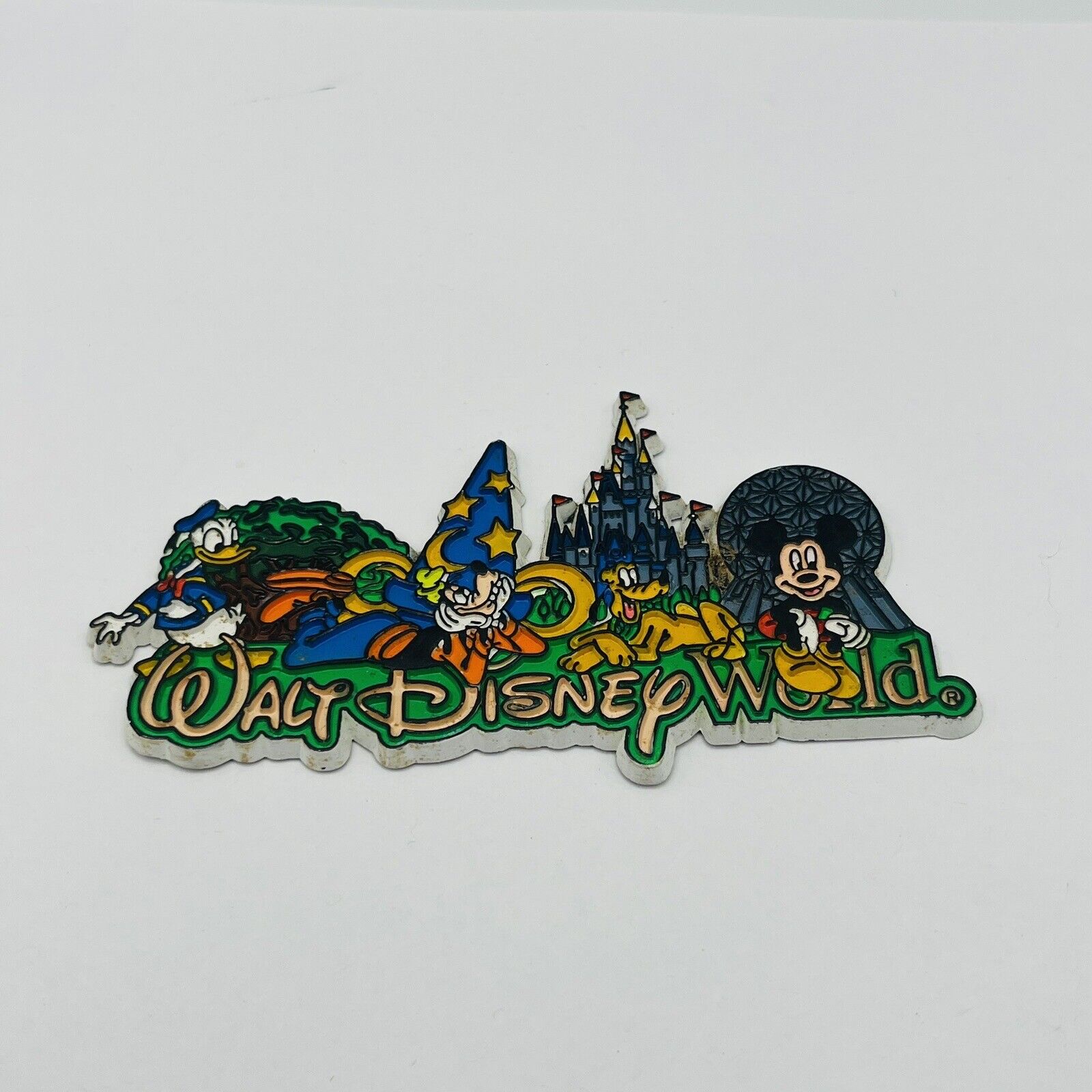 Vintage Walt Disney World Mickey Mouse, Donald, Pluto And Goofy Magnet