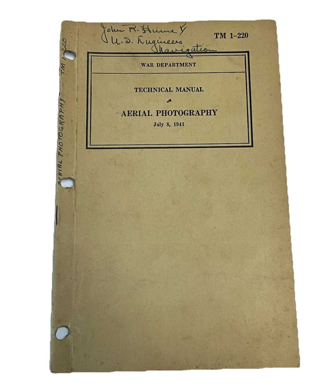 Vintage Aerial Photography Technical Manual 1941 Mapping Corps of Engineers Vintage Aerial Photography Technical Manual 1941 Mapping Corps of Engineers
