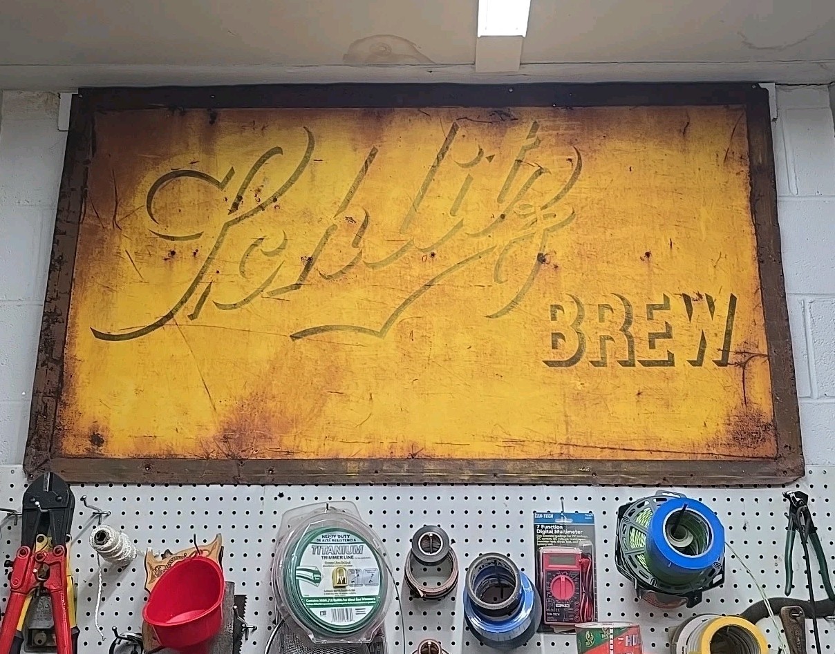 RARE LARGE ORIGINAL PRE PROHIBITION SCHLITZ BEER SIGN .... 