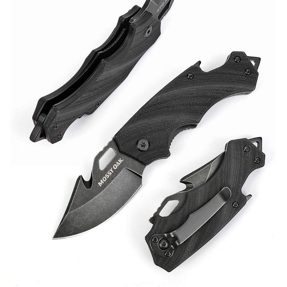 MOSSY OAK Mini Folding Pocket Knife 2.5 Inch Stainless Steel Drop Point Blade