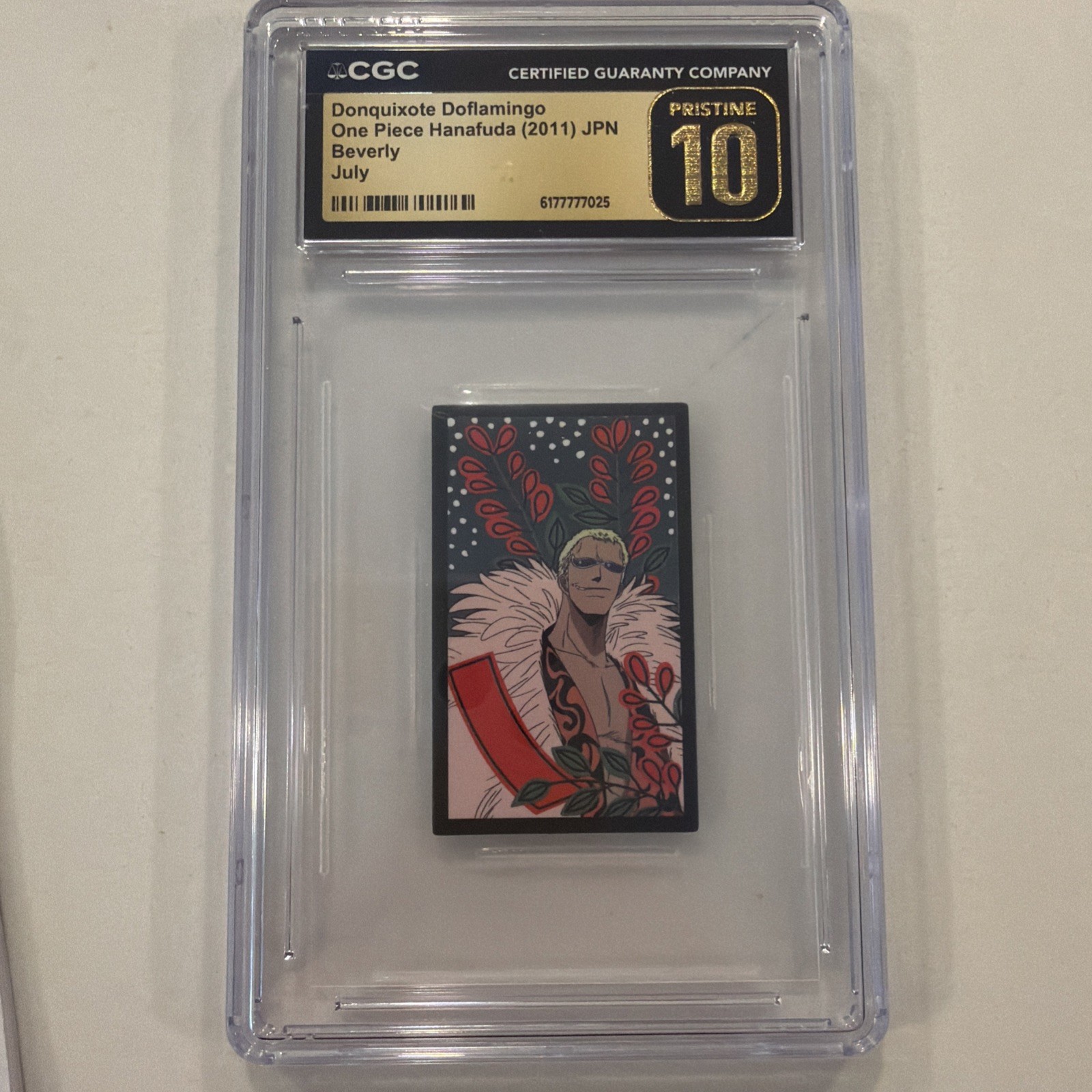 2011 ONE PIECE HANAFUDA JULY DONQUIXOTE DOFLAMINGO CGC PRISTINE 10 2011 ONE PIECE HANAFUDA JULY DONQUIXOTE DOFLAMINGO CGC PRISTINE 10