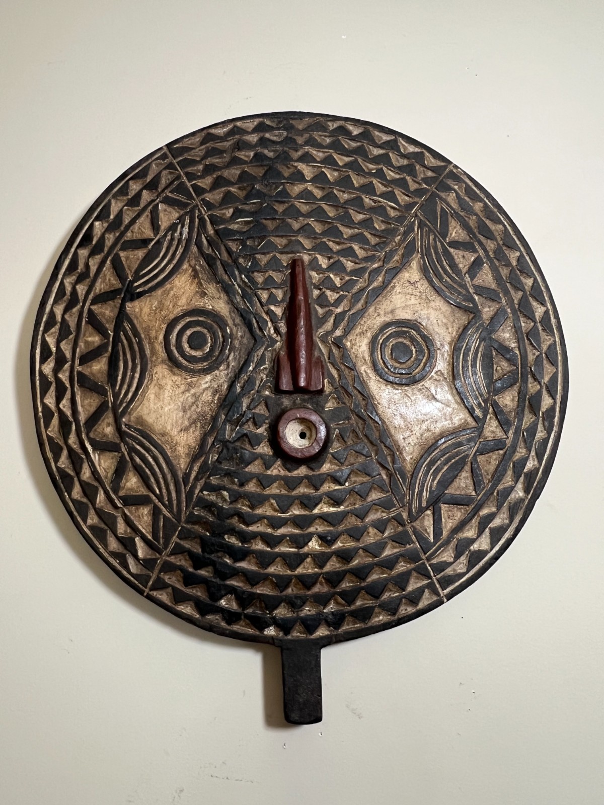 Antique rustic African sun mask Bwa mask 20 Antique rustic African sun mask Bwa mask 20