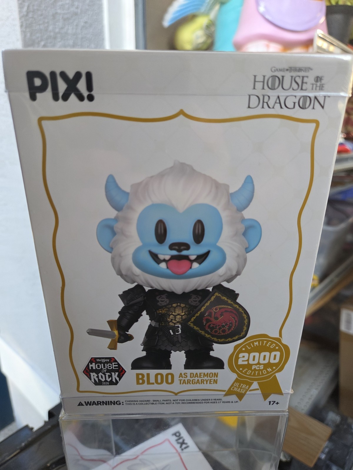 Thrilljoy PIX Bloo as Daemon Targaryen LE 2000 Pieces 2026 House of Rock Thrilljoy PIX Bloo as Daemon Targaryen LE 2000 Pieces 2026 House of Rock