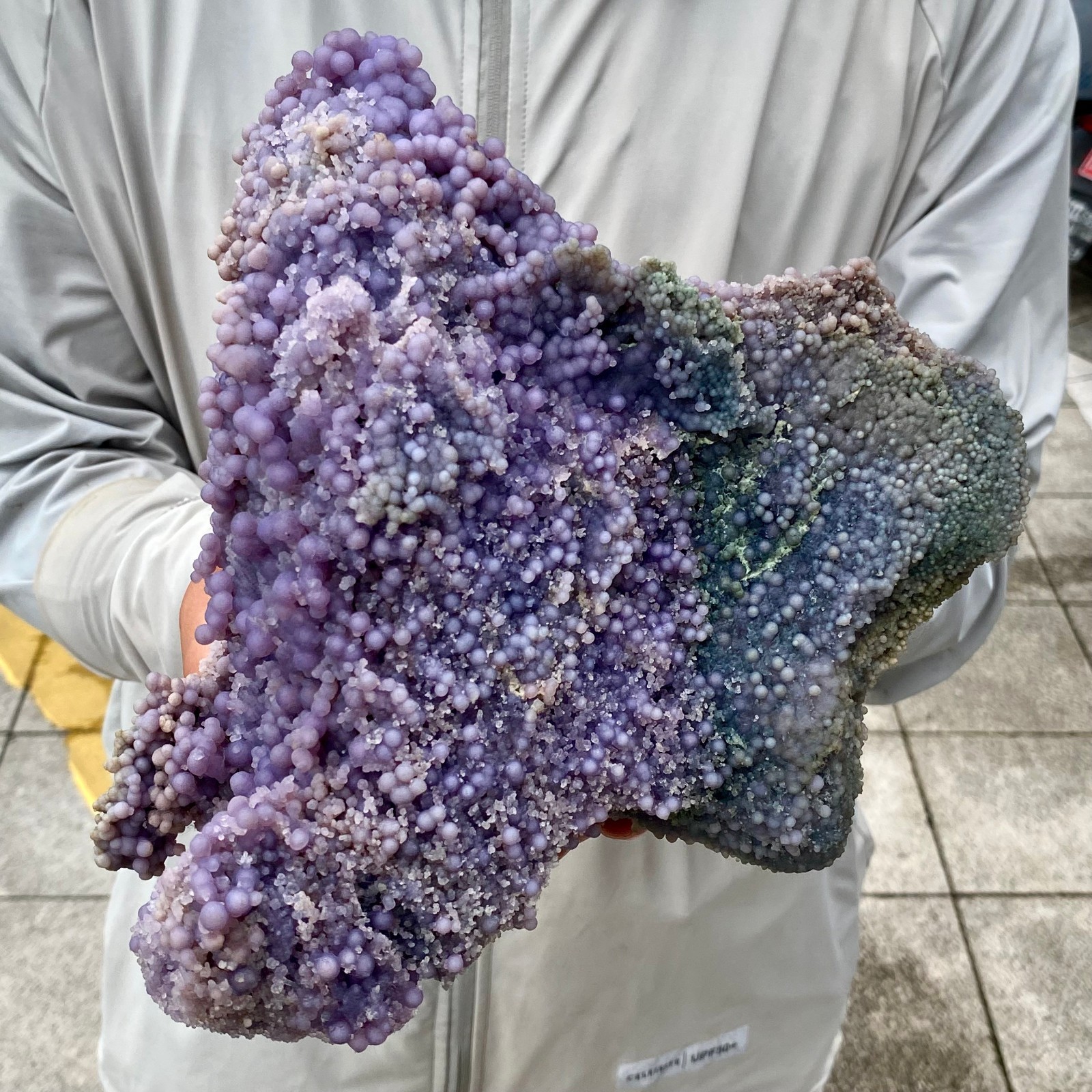 6.8LB Natural purple grape agate quartz crystal granular mineral specimen