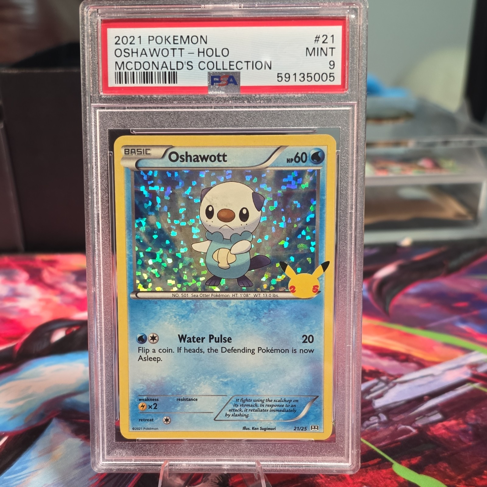 Pokémon 2021 McDonald's Collection Oshawott Holo #21/25 PSA 9 English Pokémon 2021 McDonald's Collection Oshawott Holo #21/25 PSA 9 English