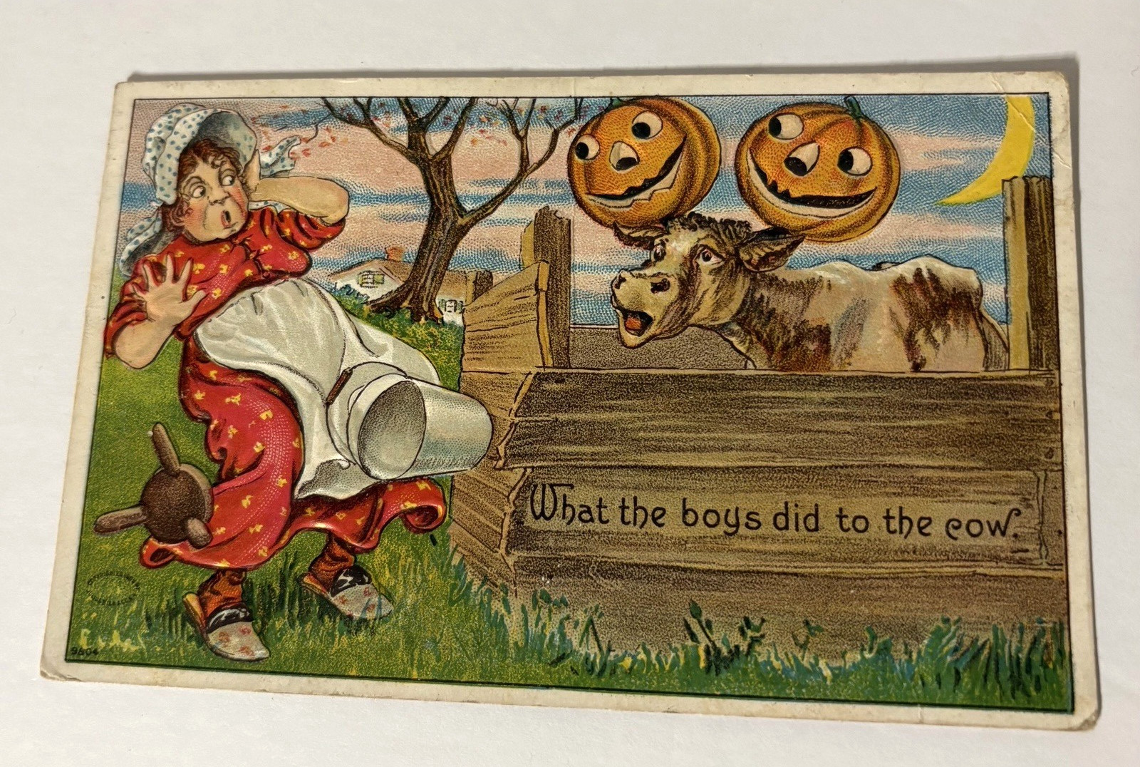 1900\'s Antique Halloween Classic Postcard - Standard Size 1900\'s Antique Halloween Classic Postcard - Standard Size