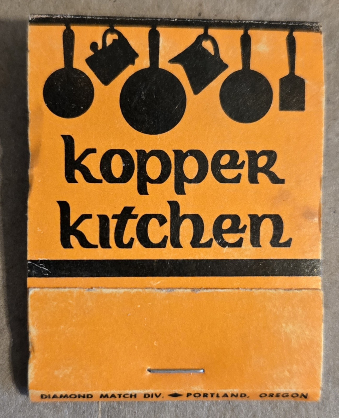 Vtg Unused Matchbook Kopper Kitchen Restaurant Salem Oregon Locations 14