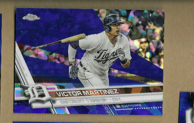 Victor Martinez  2017 Topps Chrome Sapphire only 250 made  