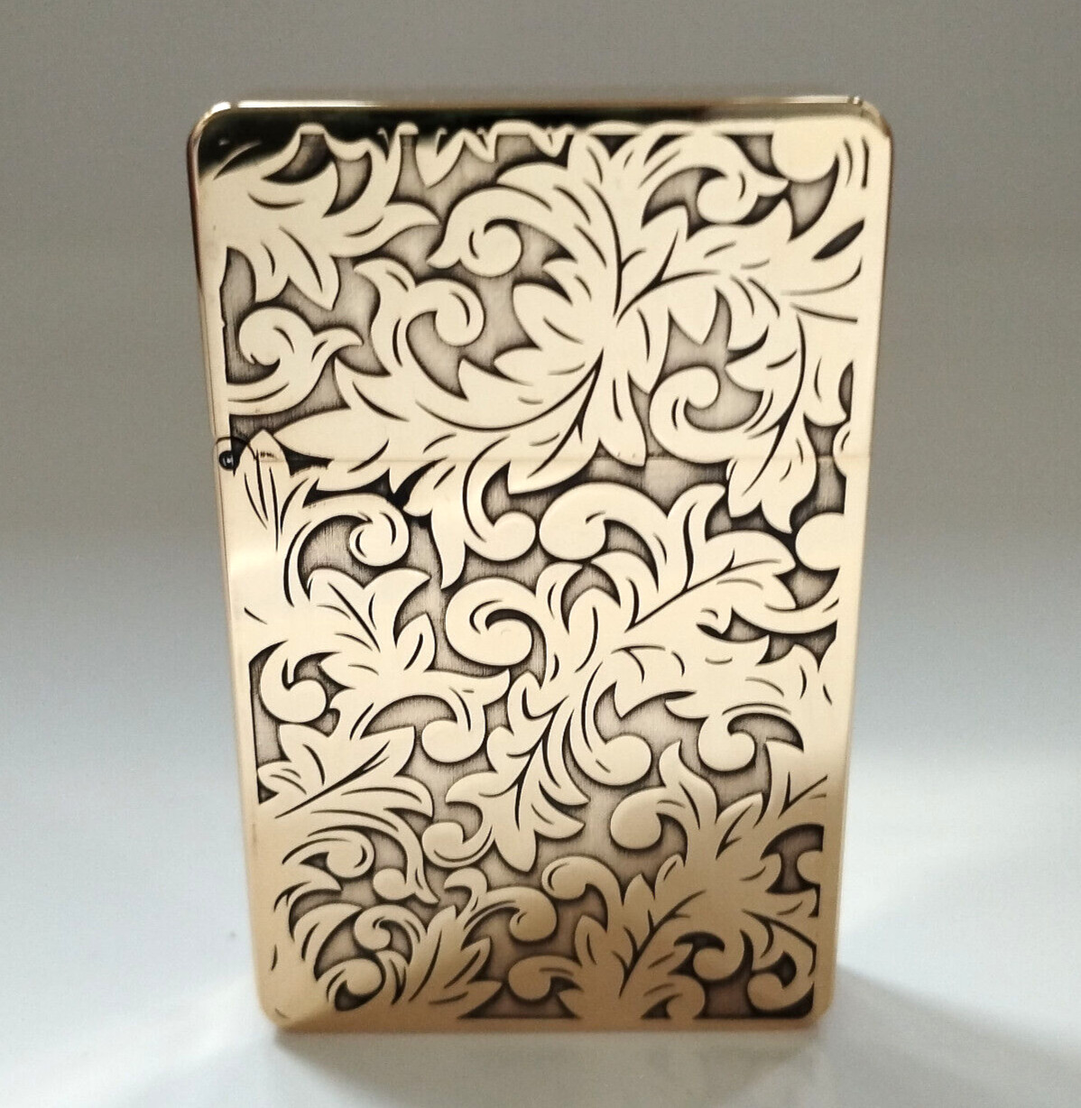 Zorro ZL8 Tang Grass Brass Lighter - Ultra-Thin Case & Heavy Duty Hinge Zorro ZL8 Tang Grass Brass Lighter - Ultra-Thin Case & Heavy Duty Hinge
