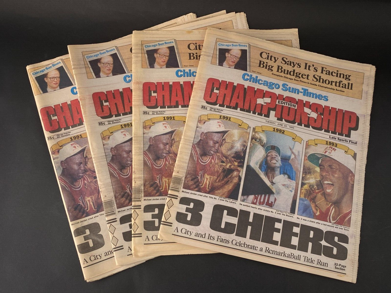 Vintage June 22 1993 Chicago Sun-Times Championship Edition 3 Cheers Newspaper