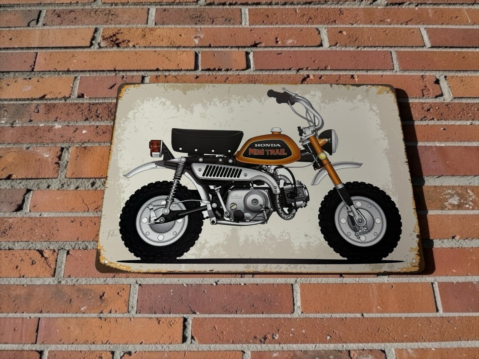Honda Mini Trail Z50 Metal Tin Sign Rustic Garage Shop Wall Decor 11.75\