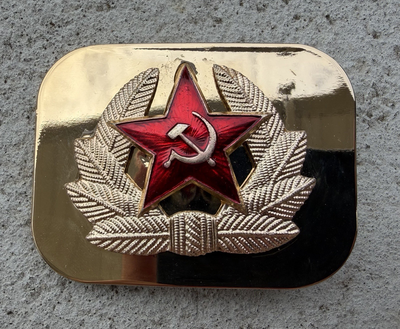 VINTAGE RUSSIAN USSR SOVIET RED STAR ARMY BADGE GOLD BELT BUCKLE, UNIQUE RARE VINTAGE RUSSIAN USSR SOVIET RED STAR ARMY BADGE GOLD BELT BUCKLE, UNIQUE RARE