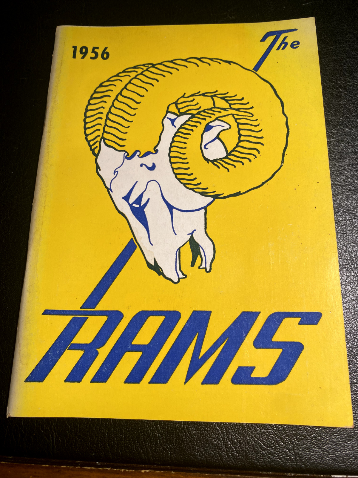 1956 Los Angeles Ram Press Radio Television Guide NFL Football