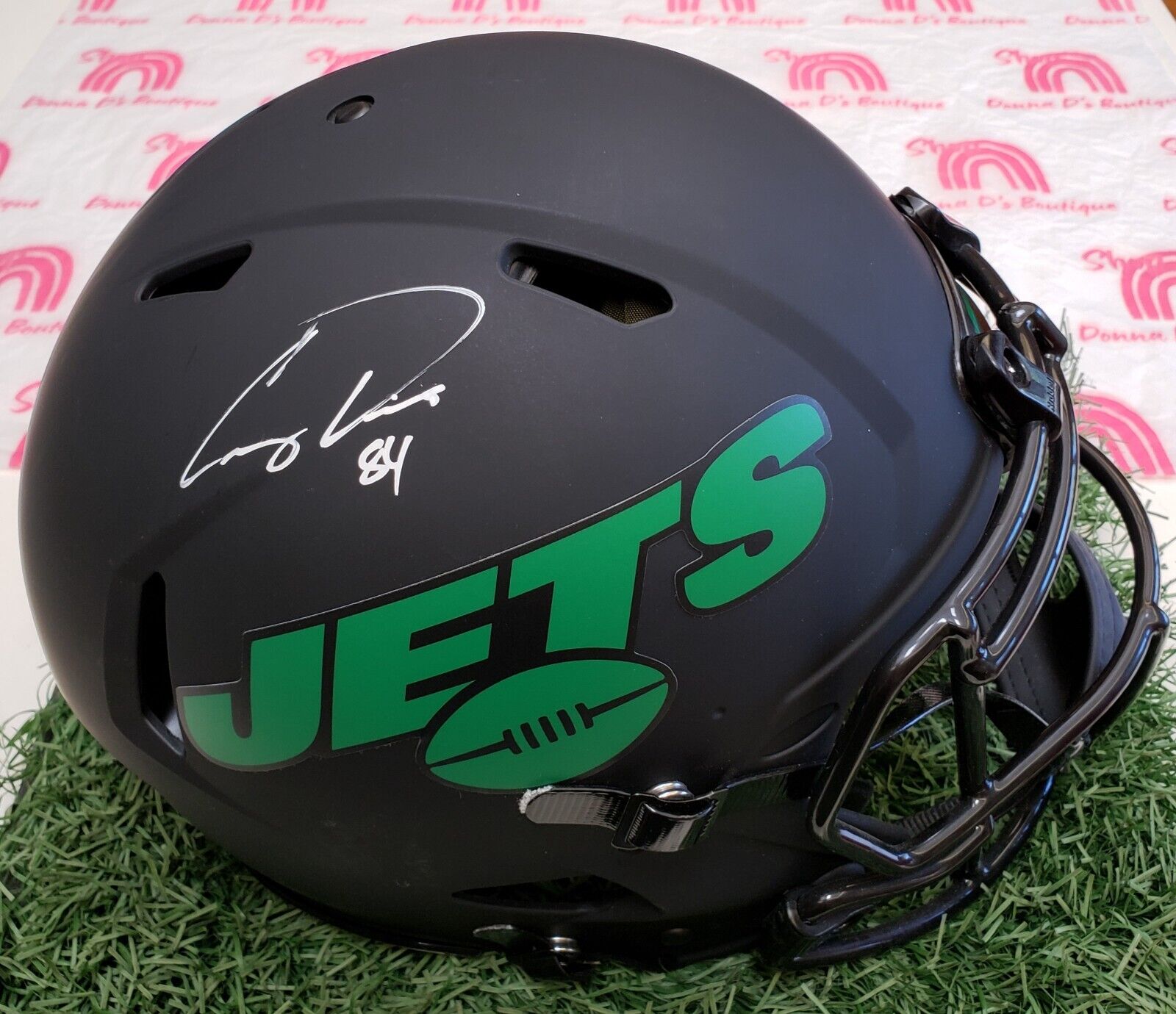 Corey Davis autographed full size  helmet NY Jets BAS 