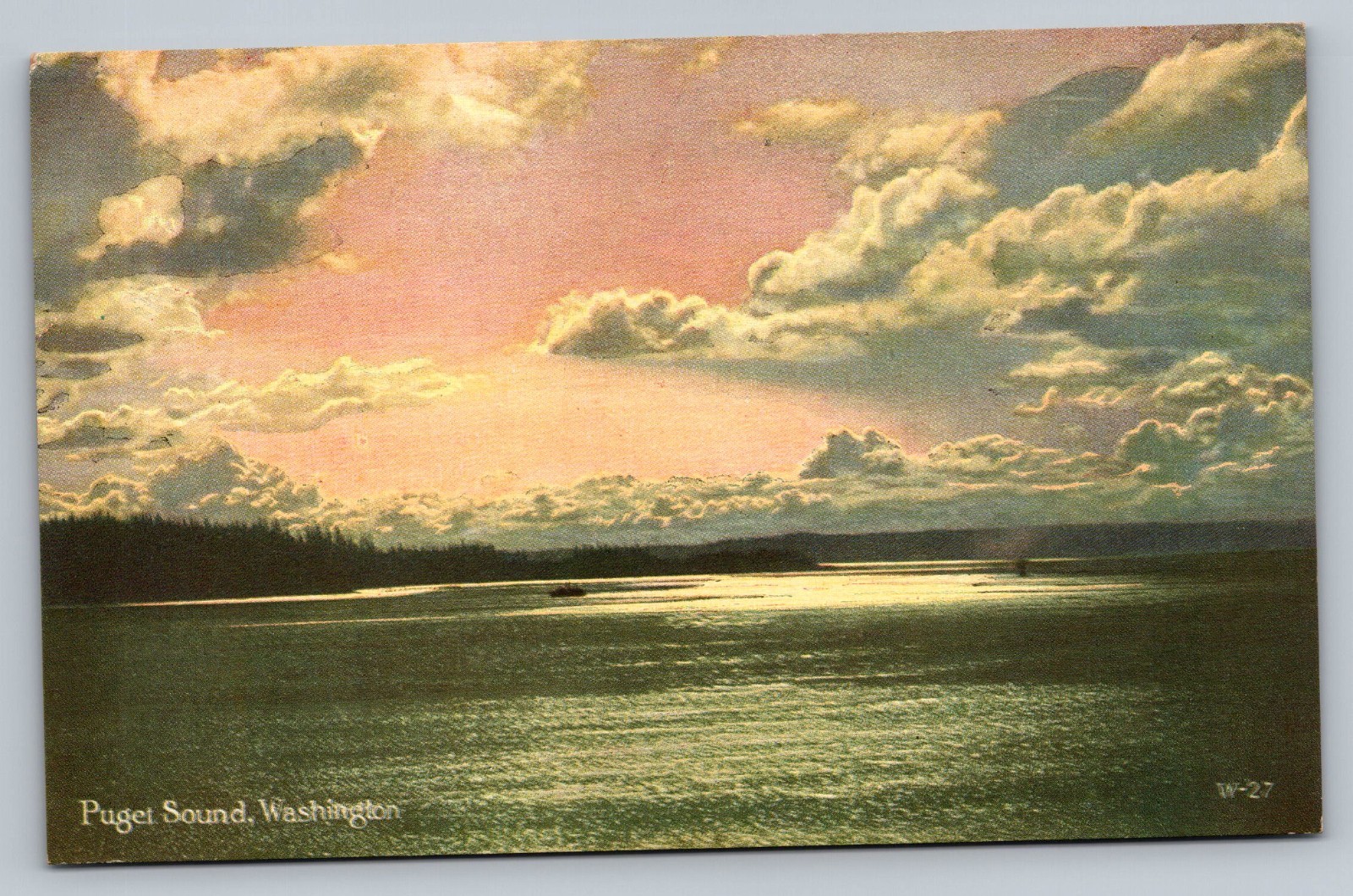 c1915 Puget Sound Washington Unposted Vintage Postcard
