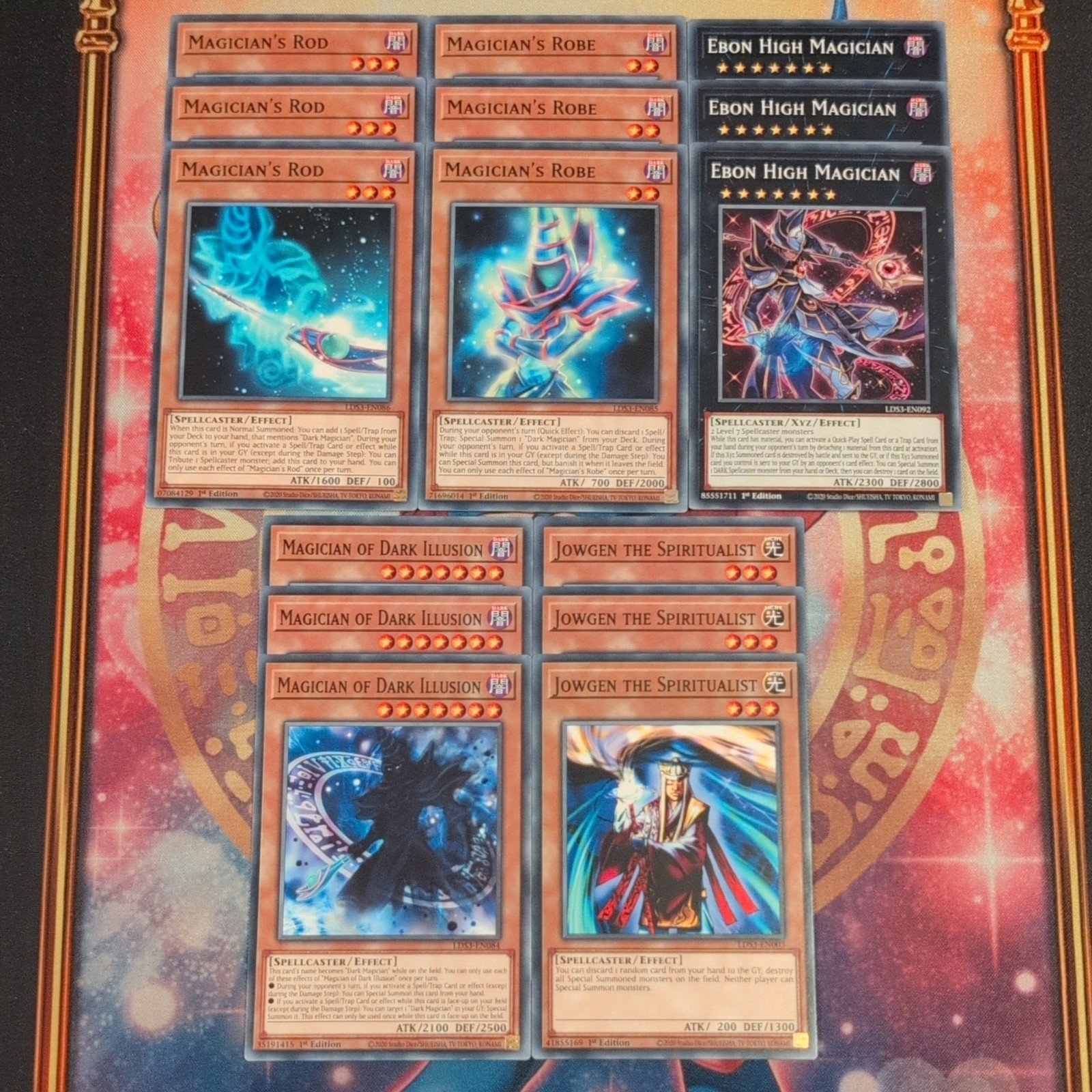 15cd Magician's Rod/Robe/Ebon/Dark Illusion Jowgen core w/ LDS3-EN086/085 Yugioh 15cd Magician's Rod/Robe/Ebon/Dark Illusion Jowgen core w/ LDS3-EN086/085 Yugioh