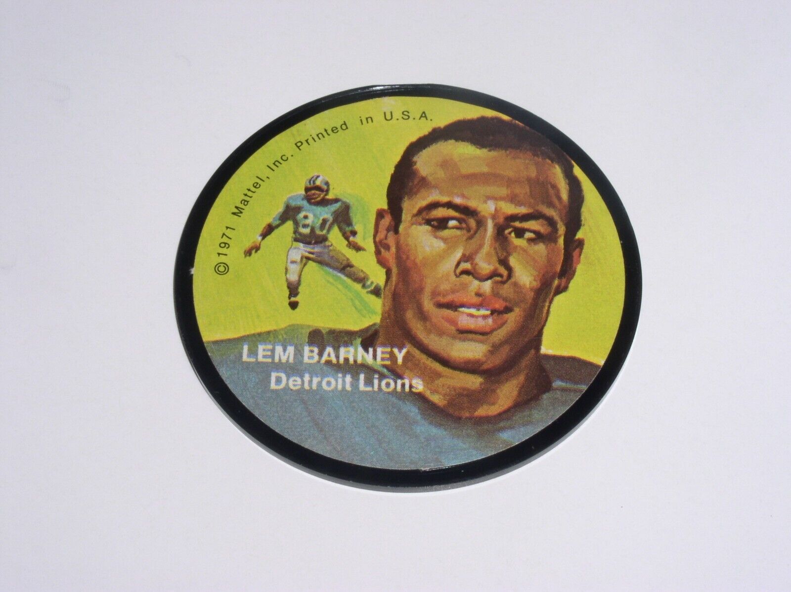 Lem Barney 1971 Mattel Instant Replay Record Detroit Lions Tested Plays Great