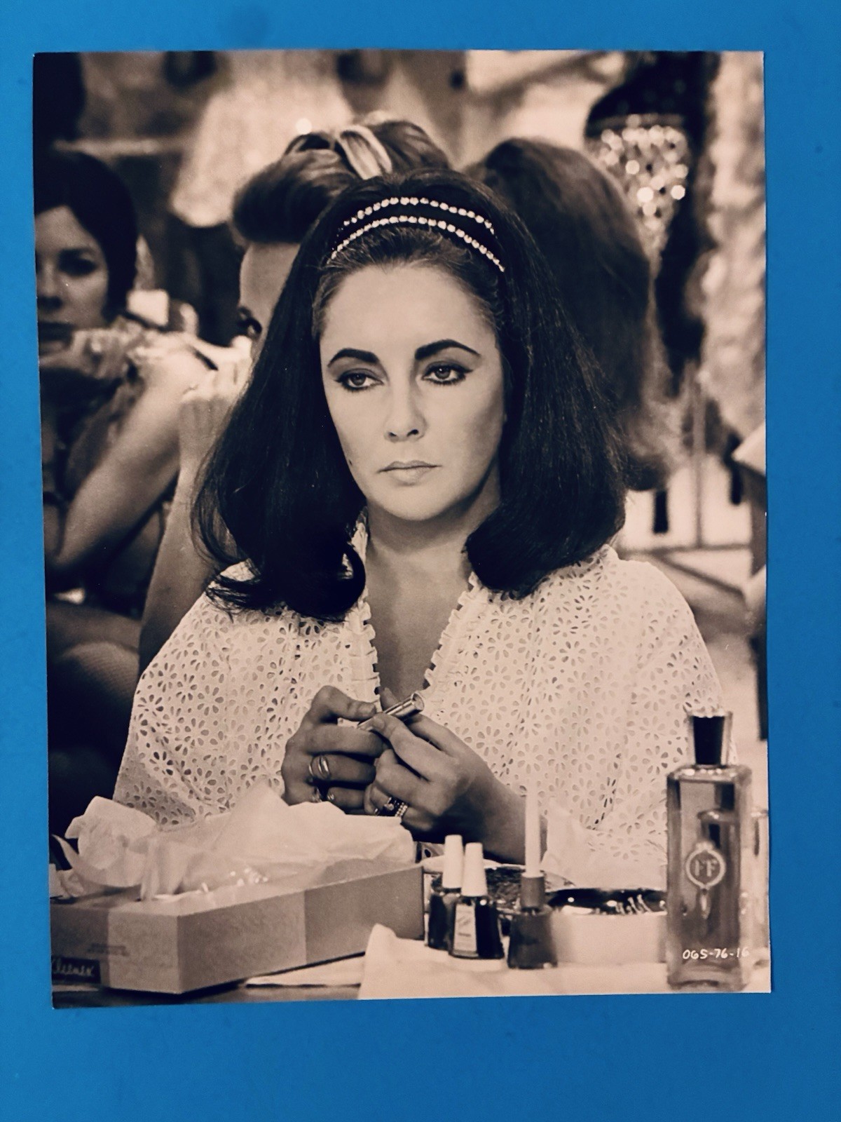Elizabeth Taylor The Only Game In Town 1970 Original Vintage Photo Makeup Table