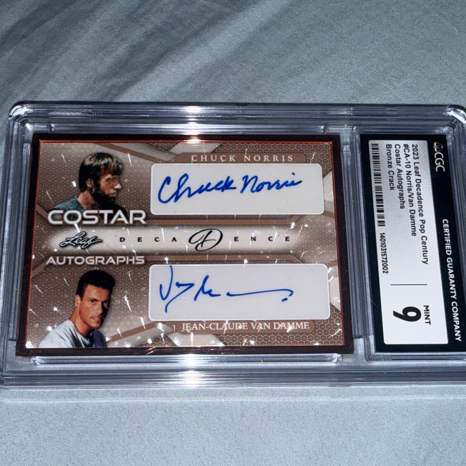2023 Leaf Decadence Pop Century Chuck Norris Jean Claude Van Damme Signed 01/10 2023 Leaf Decadence Pop Century Chuck Norris Jean Claude Van Damme Signed 01/10