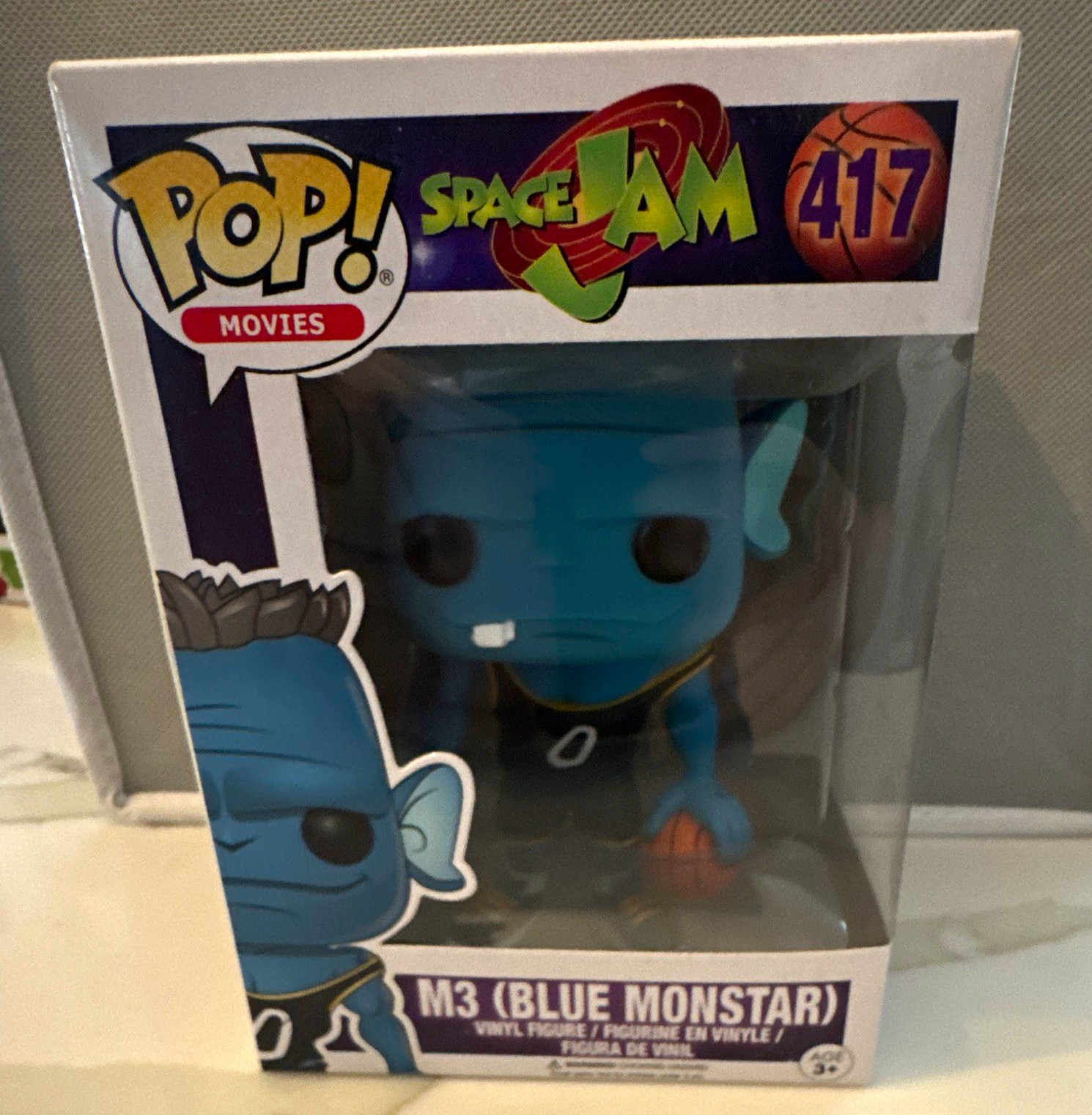 Funko Pop Movies Space Jam M3 (Blue Monstar) #417 Vinyl Figure In Box Funko Pop Movies Space Jam M3 (Blue Monstar) #417 Vinyl Figure In Box