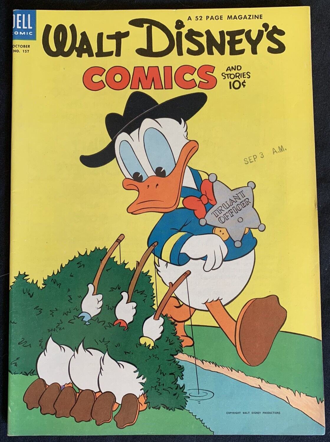 Walt Disney\'s Comics and Stories #157 Dell 1953 Donald Duck Barks Original Owner