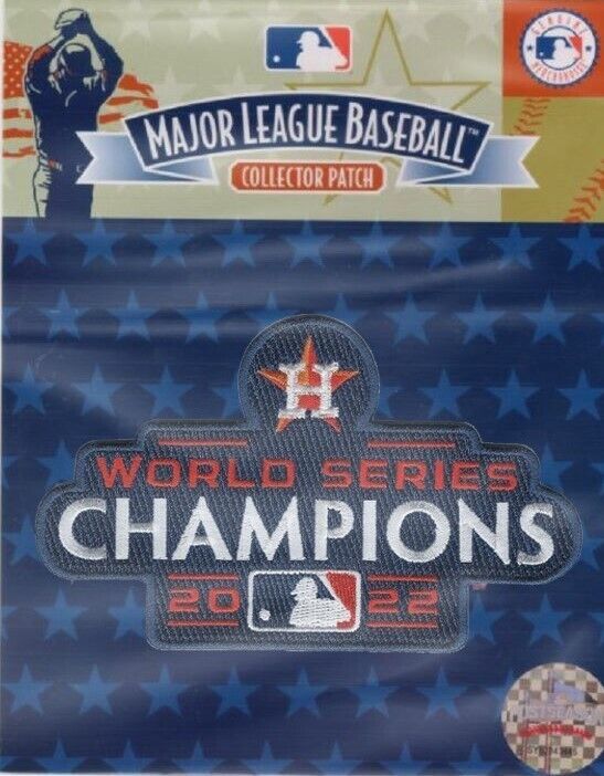 HOUSTON ASTROS 2022 WORLD SERIES CHAMPIONS JERSEY STYLE PATCH OFFICIALLY LICENSE