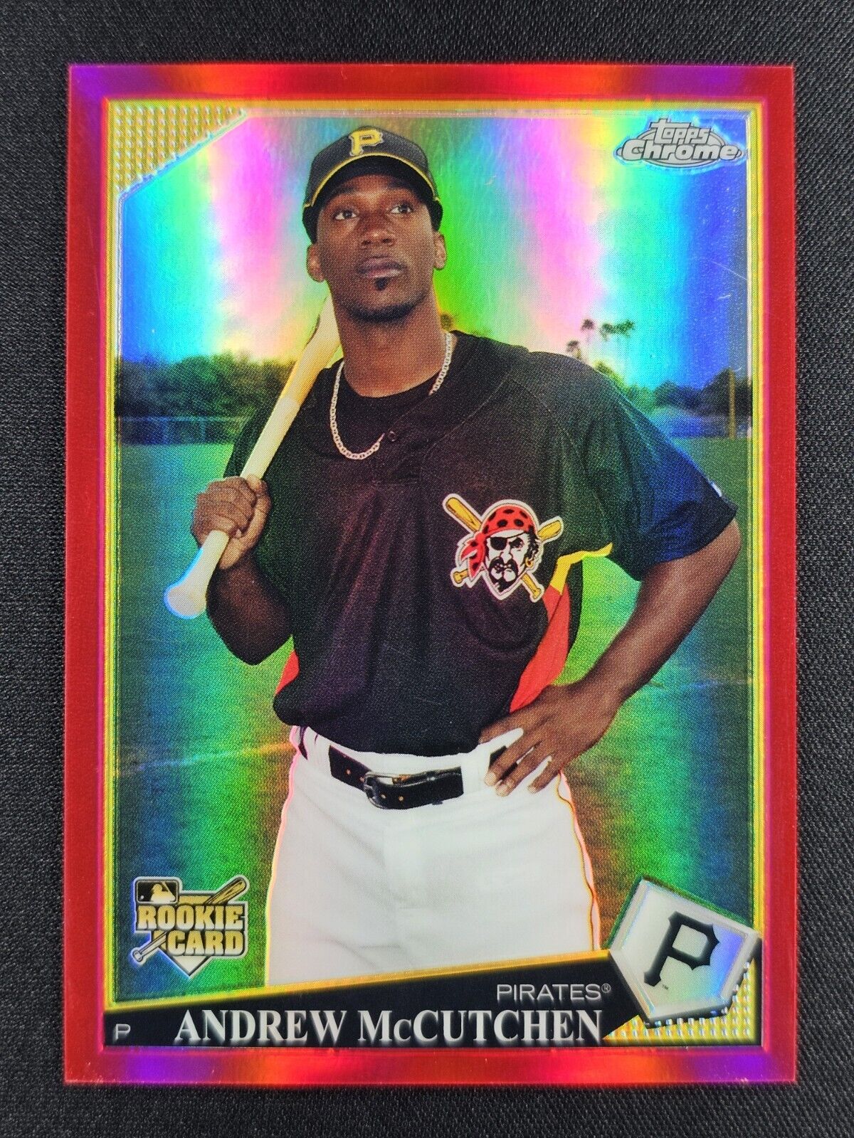 Andrew McCutchen 2009 Topps Chrome Red Refractor 04/25 RC ROOKIE #213 PIRATES